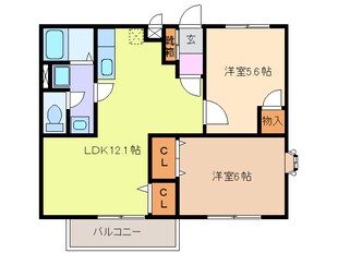 甚目寺駅 徒歩19分 2階の物件間取画像